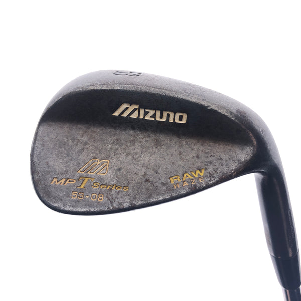 Used Mizuno MP-T Series Raw Haze 2008 Gap Wedge / 53.0 Degrees / Stiff Flex - Replay Golf 