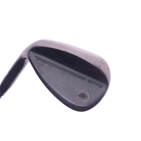 Used Titleist SM9 Jet Black Wedge Works Lob Wedge / 58 Degrees / Left-Handed - Replay Golf 
