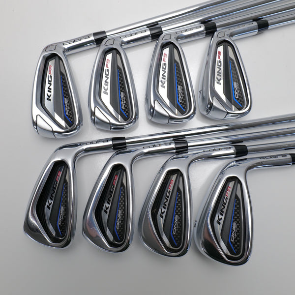 Used Cobra King F9 Speedback One Length Iron Set / 4 - PW + GW / Stiff Flex - Replay Golf 
