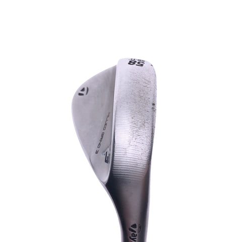 Used TaylorMade Milled Grind 3 Lob Wedge / 58 Degrees / KBS Tour 120 Stiff Flex - Replay Golf 