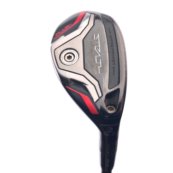Used TaylorMade Stealth Plus Rescue 3 Hybrid / 19.5 Degrees / TX Flex - Replay Golf 