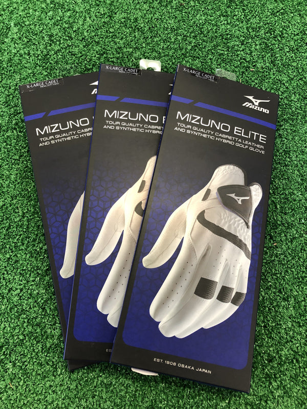 Brand New - Mizuno Elite Golf Glove (Pack of 3) Cadet Left Hand - Replay Golf 